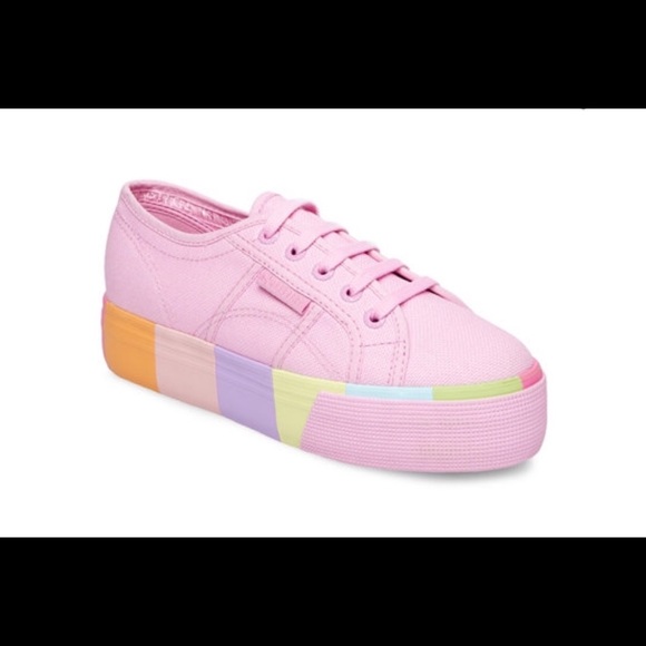SUPERGA platform rainbow NWT! size 6 W last pair! - Picture 3 of 8